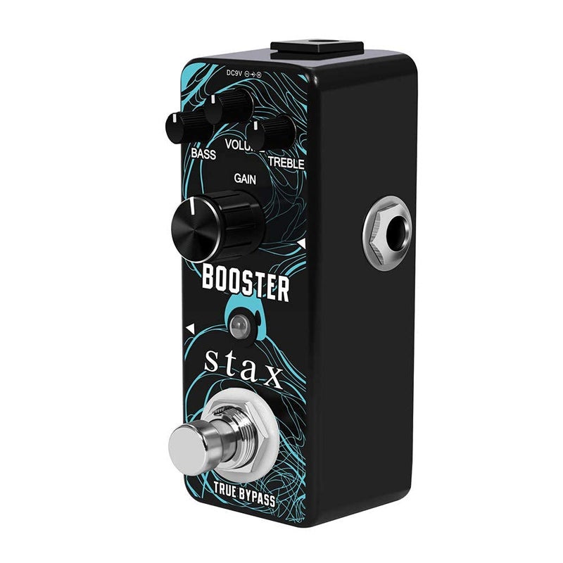 Stax High Gain Pedal Guitar Clean Booster Pedal Amplify Pedal Clean Boost Pedal Moisturizing Original Sound Effects:20db+ Clean Boost With Â±15db 2 Band EQ With Small Size Compact Design - Image 3